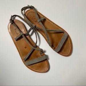 K. JACQUES // “Flavia” Sandal - Grey Suede, EU 39